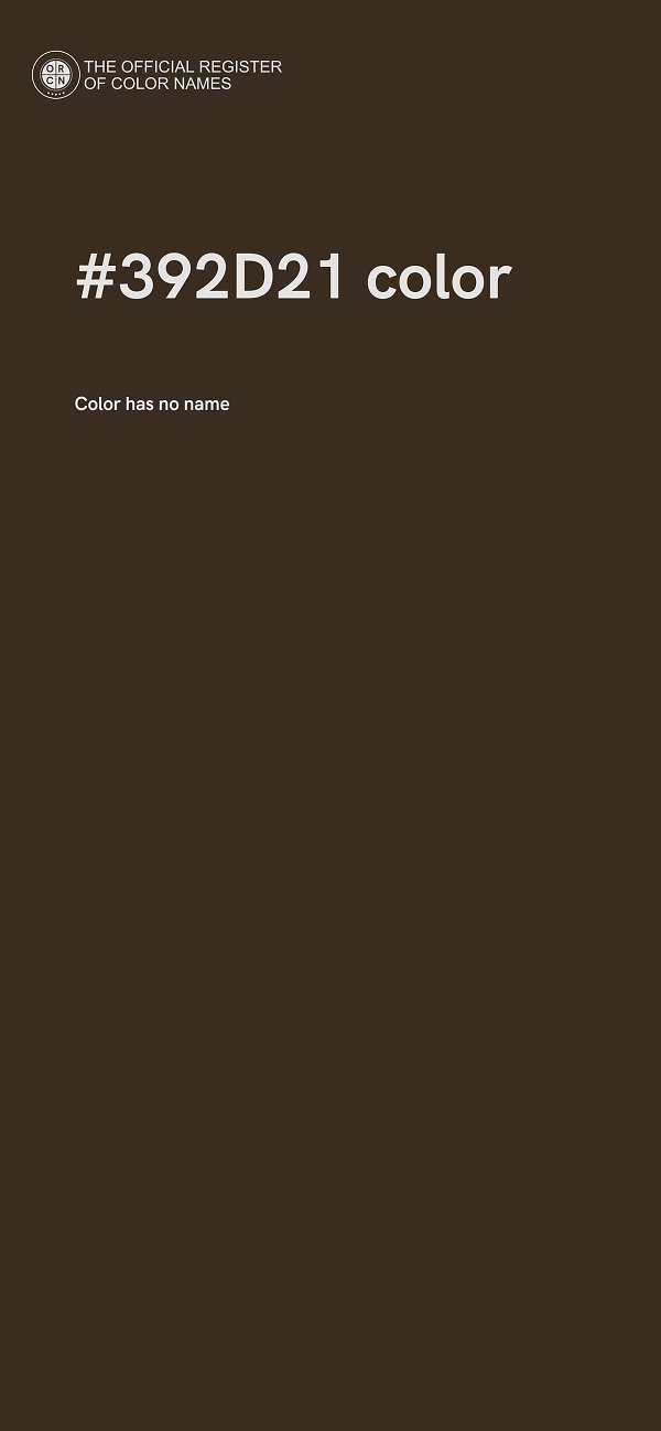 #392D21 color image