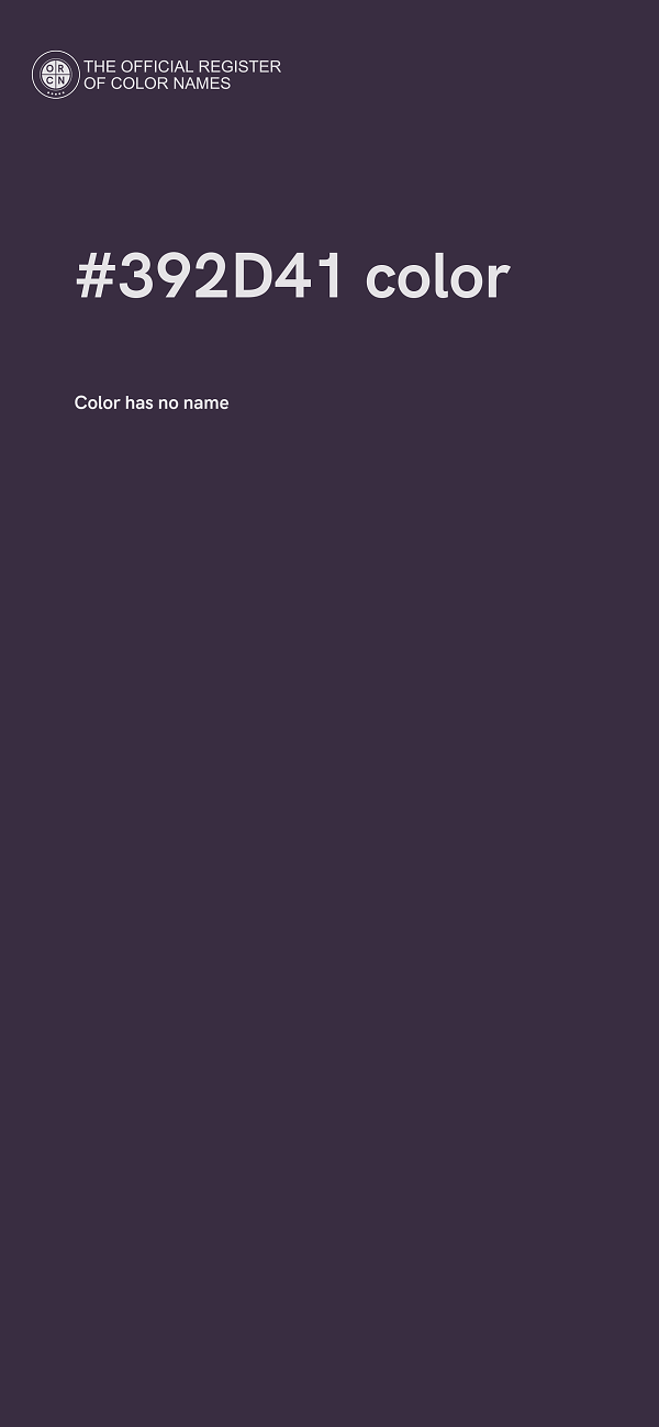 #392D41 color image