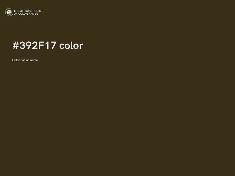#392F17 color image