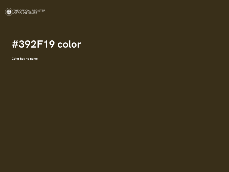 #392F19 color image
