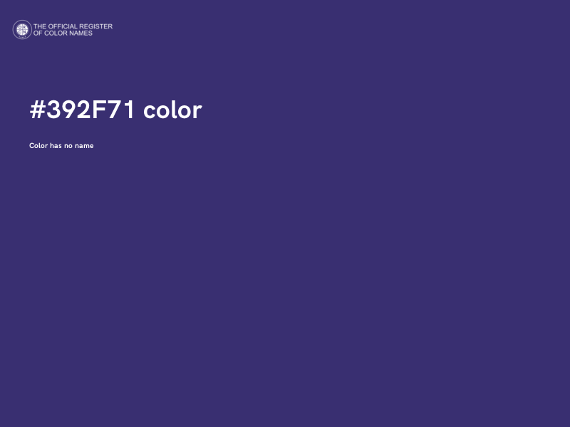 #392F71 color image
