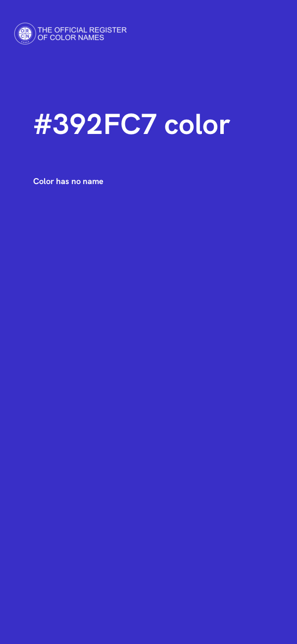 #392FC7 color image