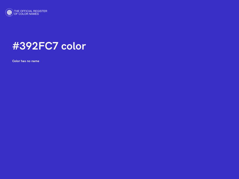 #392FC7 color image