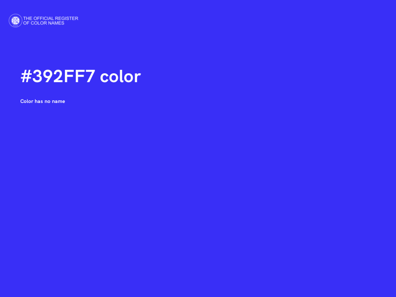 #392FF7 color image