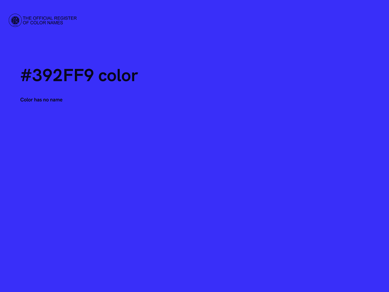 #392FF9 color image
