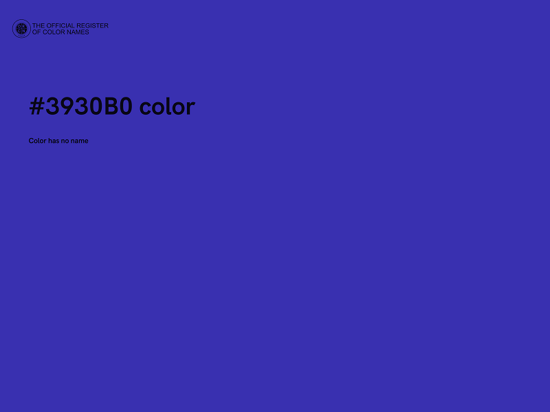 #3930B0 color image