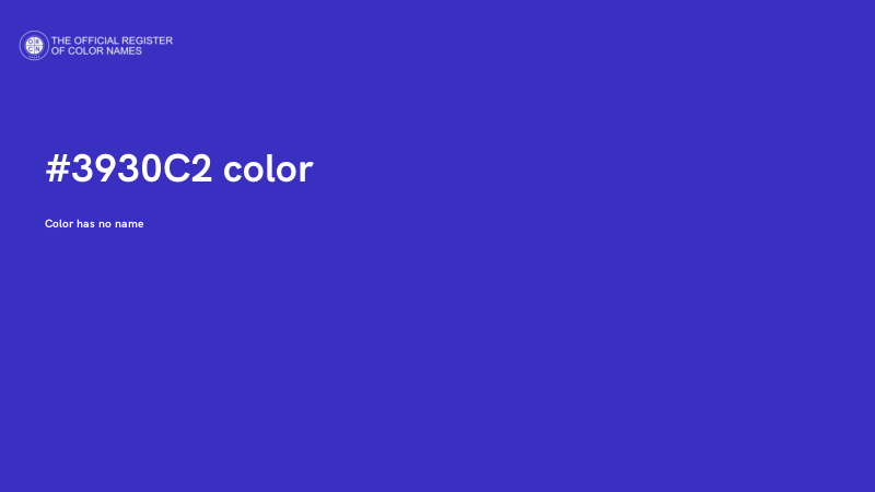 #3930C2 color image
