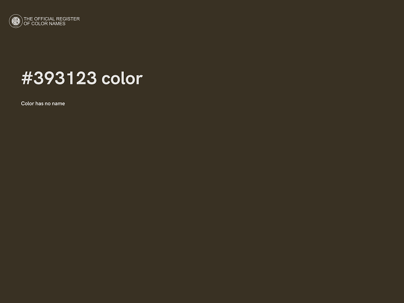 #393123 color image
