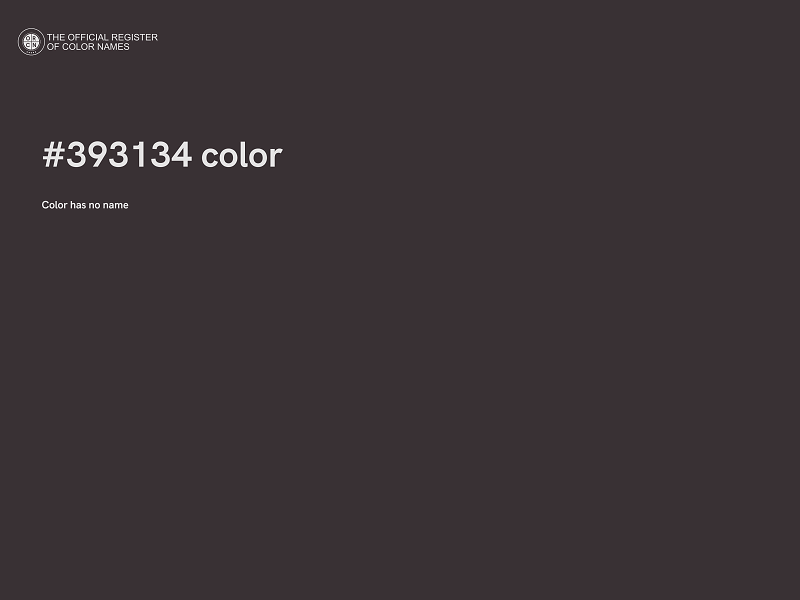 #393134 color image
