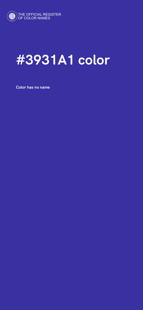 #3931A1 color image