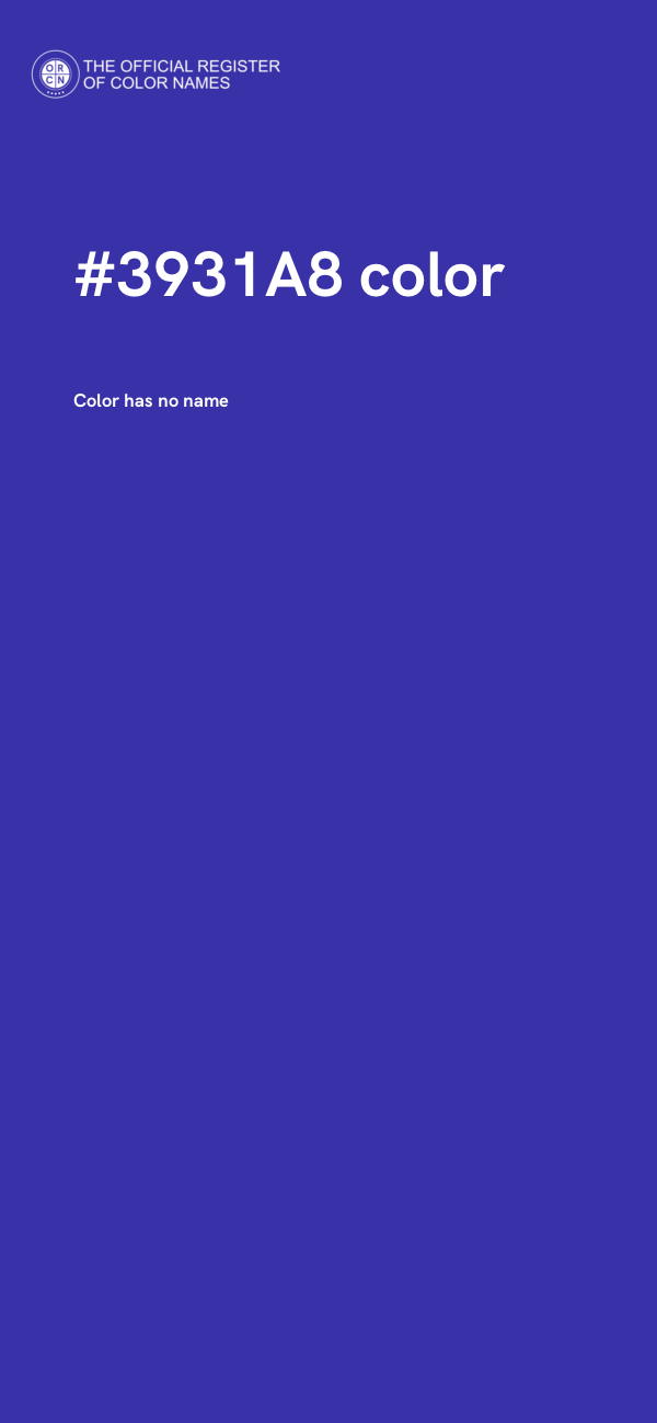 #3931A8 color image