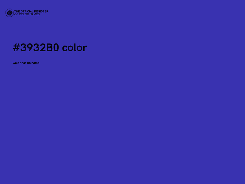 #3932B0 color image