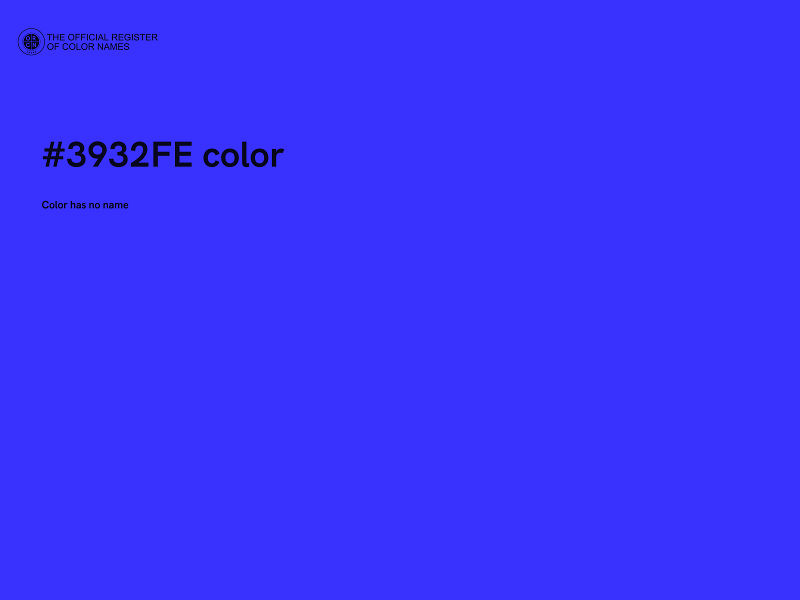 #3932FE color image