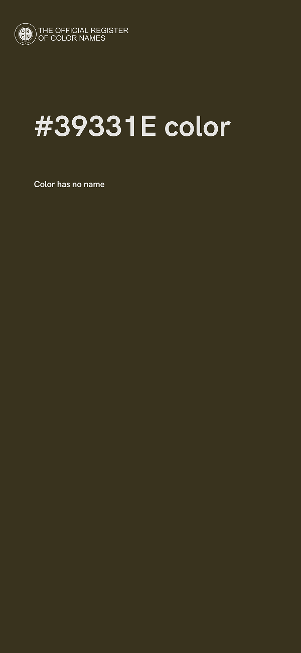 #39331E color image