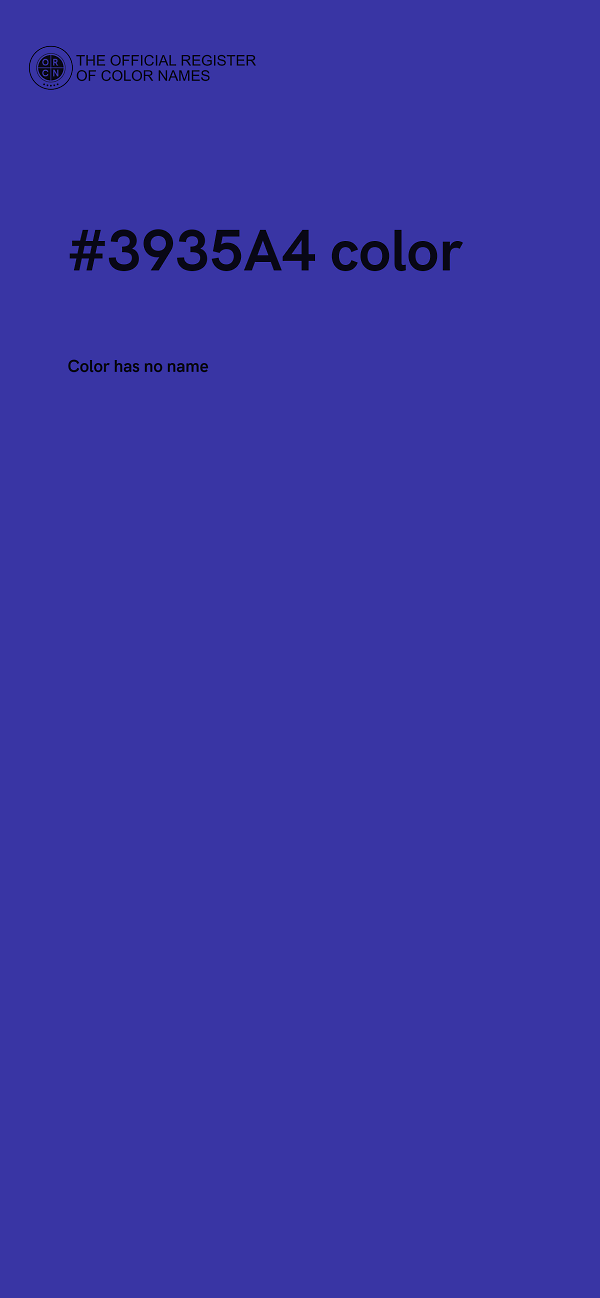 #3935A4 color image