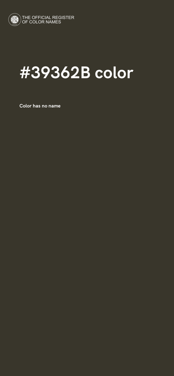 #39362B color image