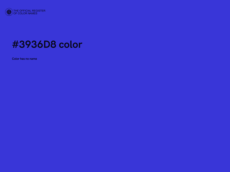 #3936D8 color image