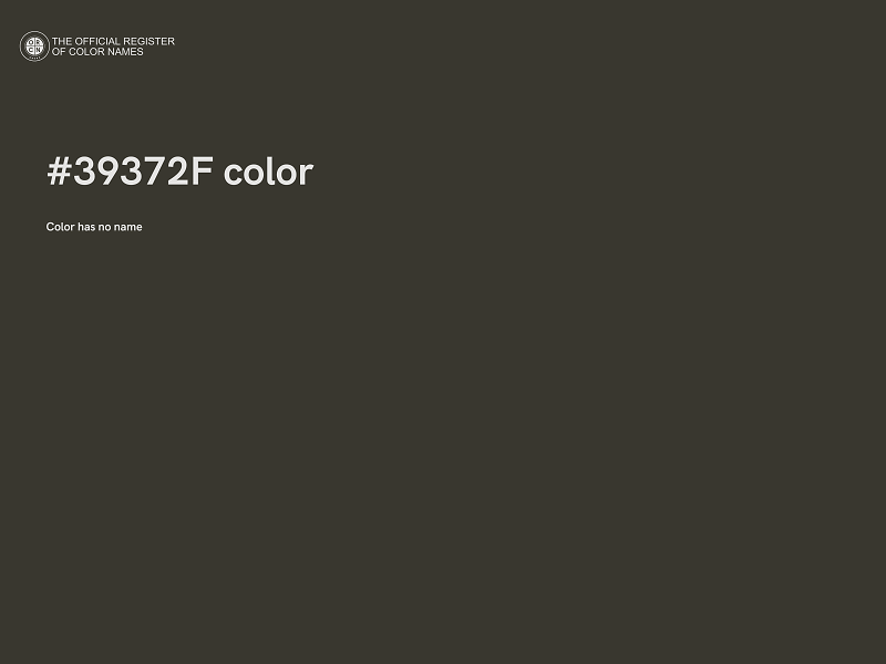 #39372F color image