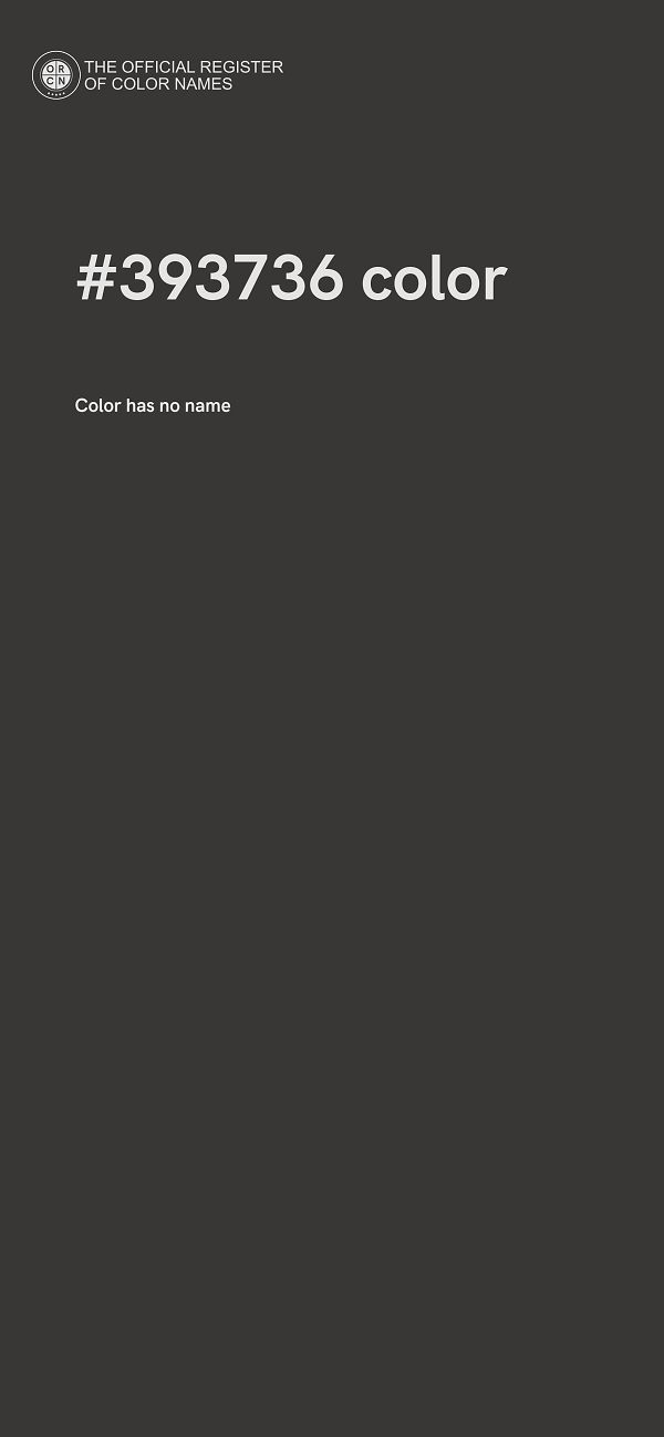 #393736 color image