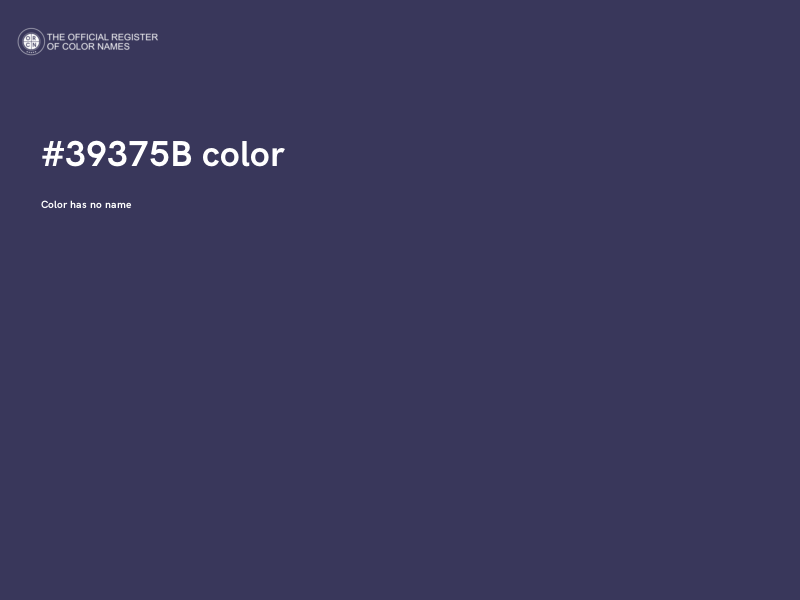 #39375B color image