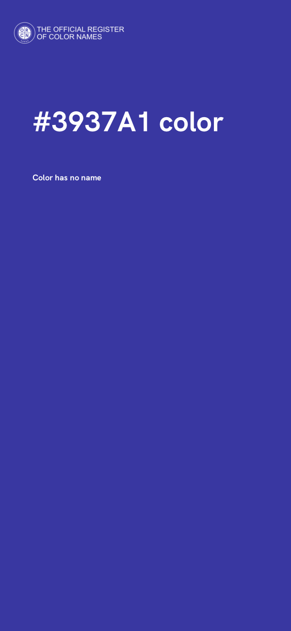 #3937A1 color image