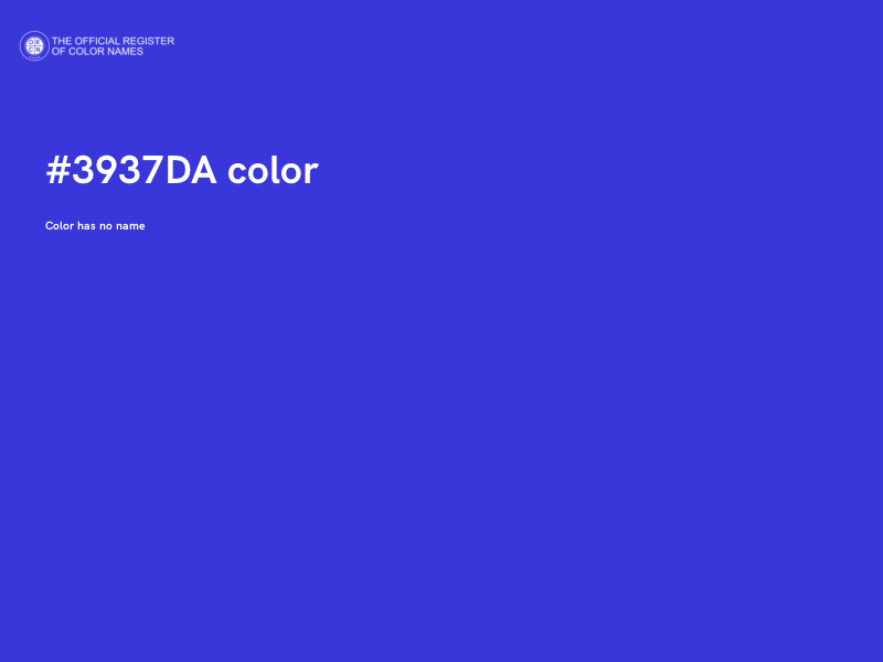 #3937DA color image
