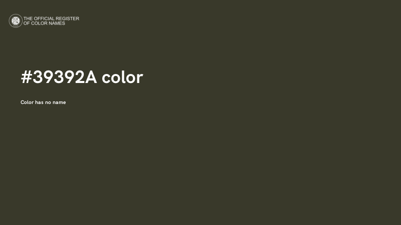 #39392A color image