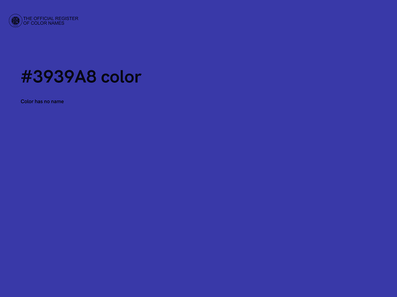 #3939A8 color image