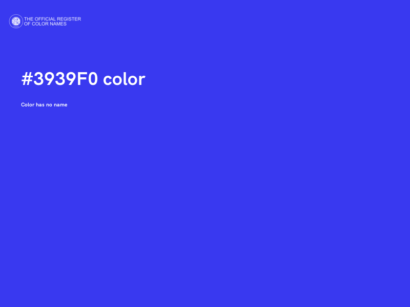 #3939F0 color image