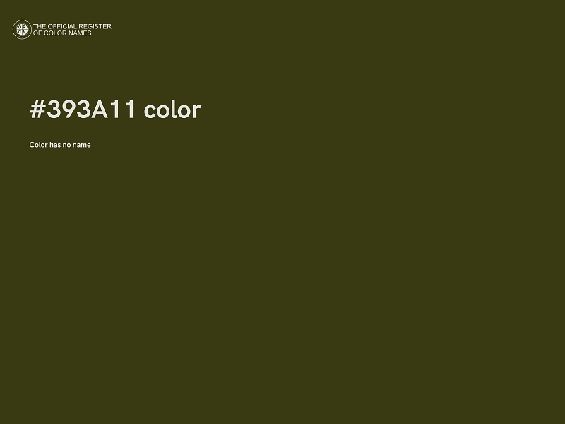 #393A11 color image