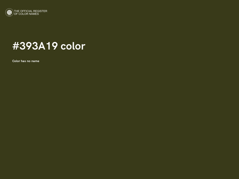 #393A19 color image