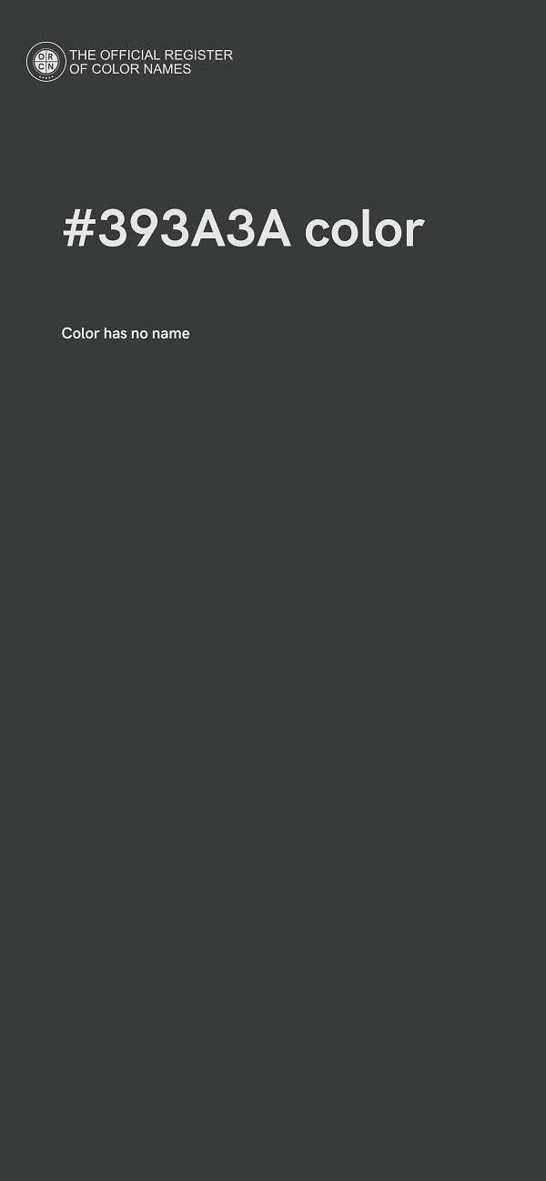 #393A3A color image