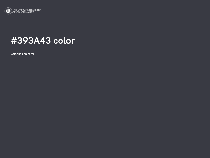#393A43 color image