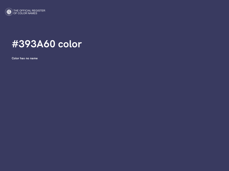#393A60 color image