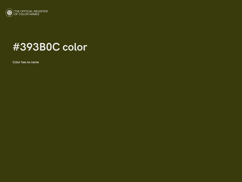 #393B0C color image