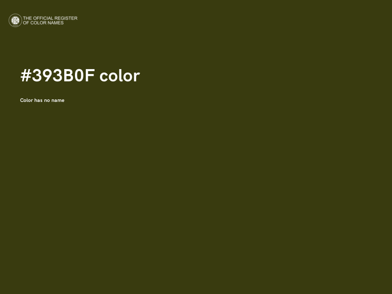 #393B0F color image
