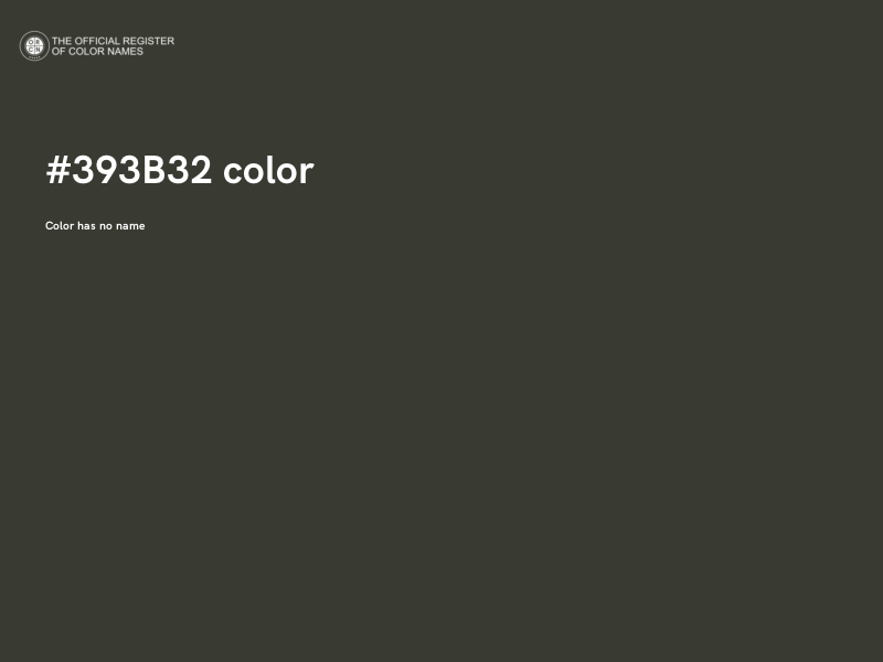 #393B32 color image