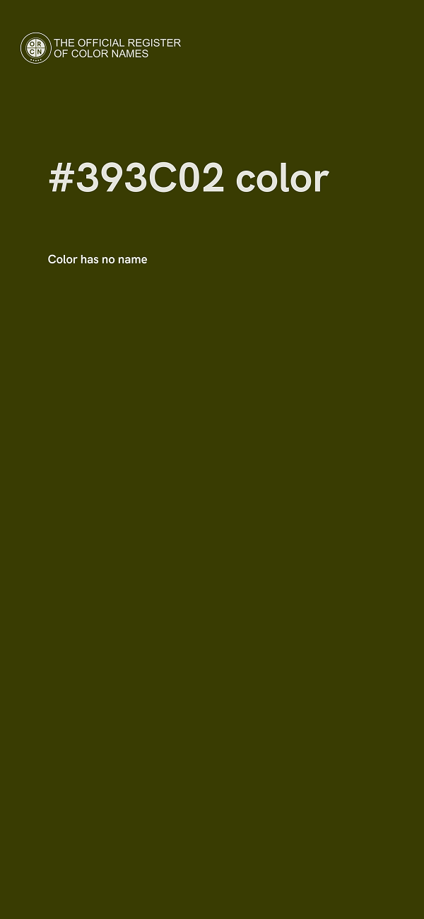#393C02 color image