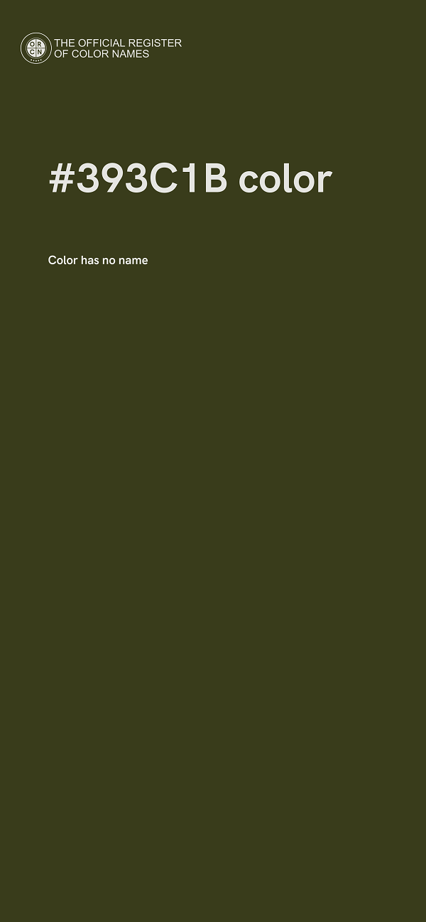 #393C1B color image