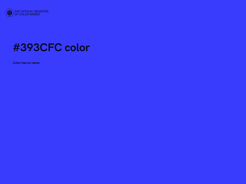 #393CFC color image