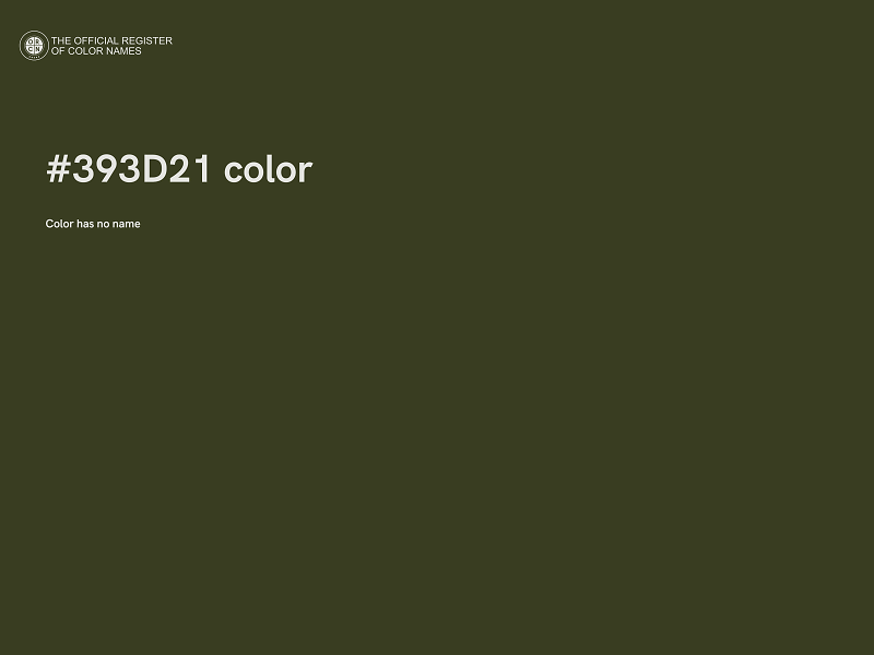 #393D21 color image