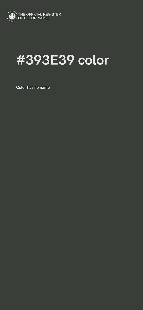 #393E39 color image