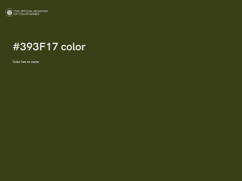 #393F17 color image