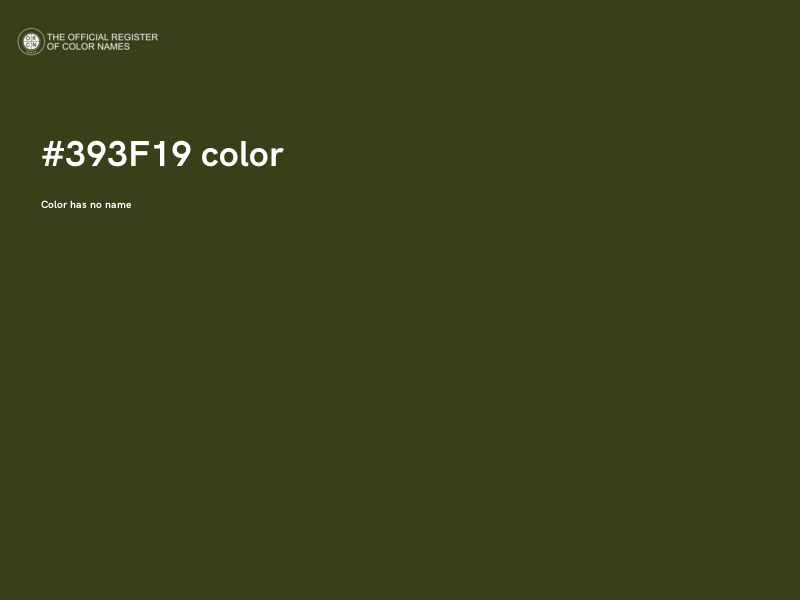#393F19 color image