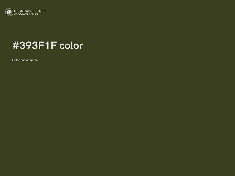 #393F1F color image