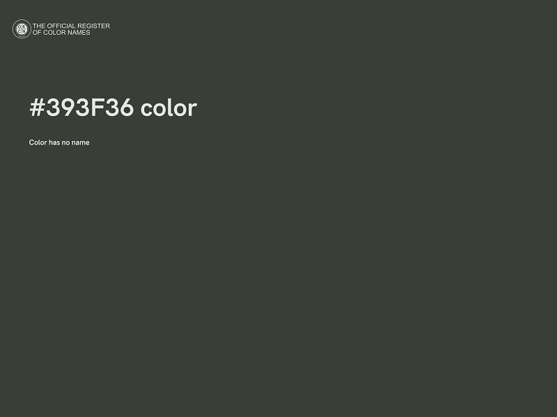 #393F36 color image