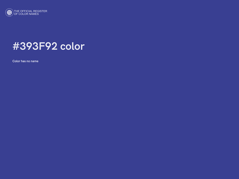#393F92 color image