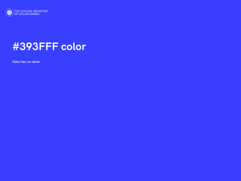 #393FFF color image