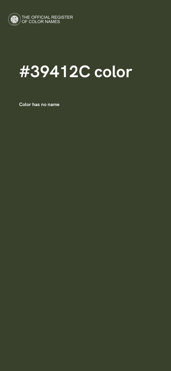 #39412C color image