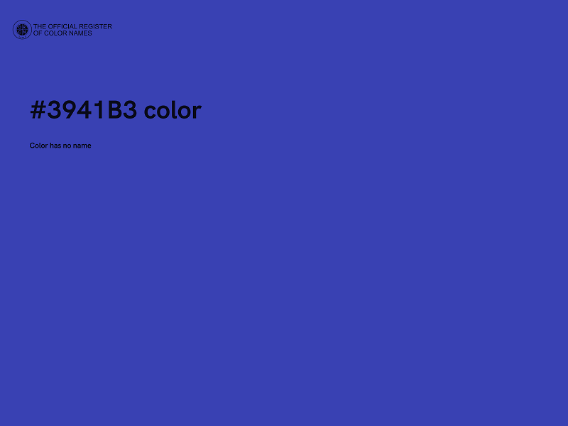 #3941B3 color image